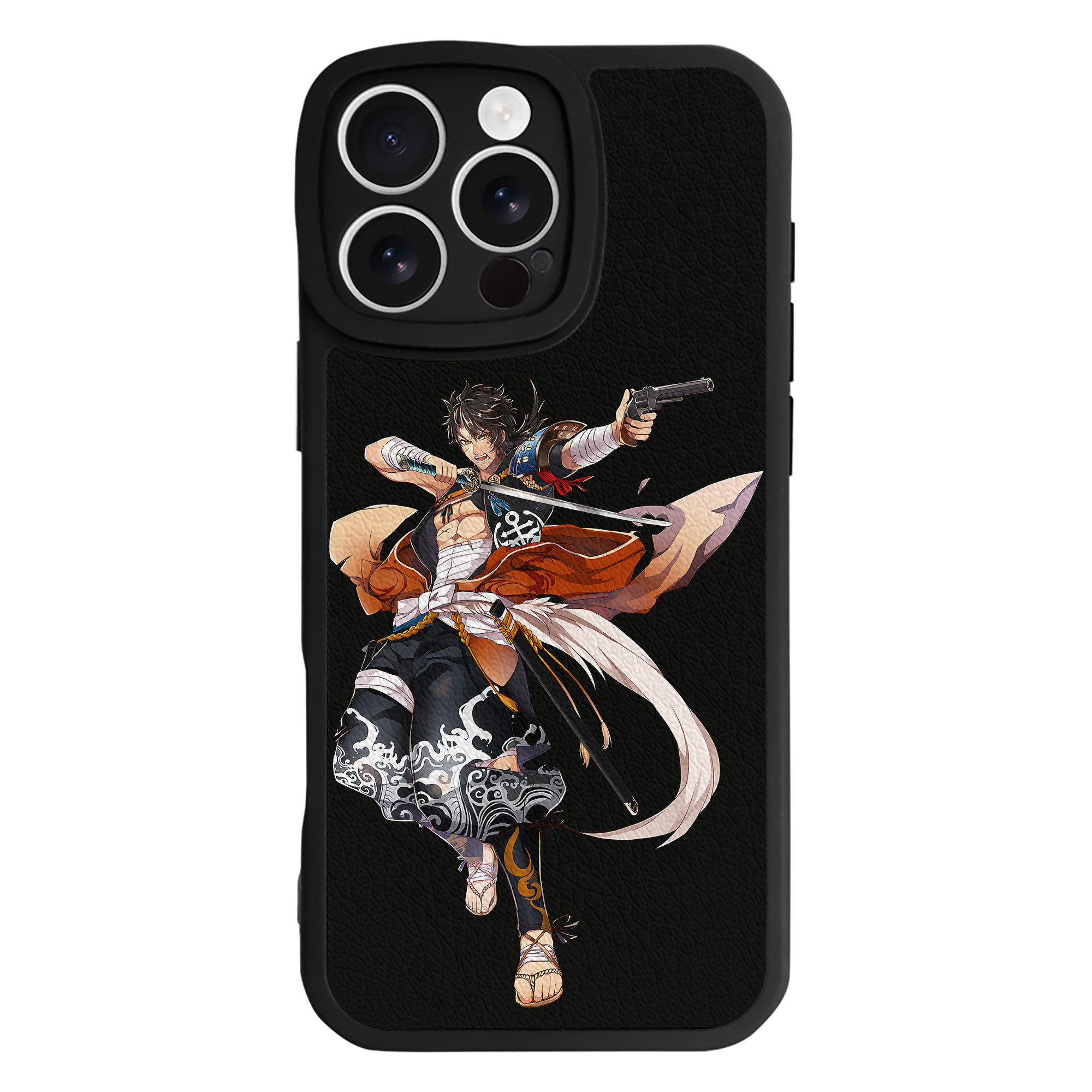 （画像用） 刀剣乱舞 Touken Ranbu 【iPhone 16シリーズ対応】シリコンスマホケース（レザー調） 材質：シリコン